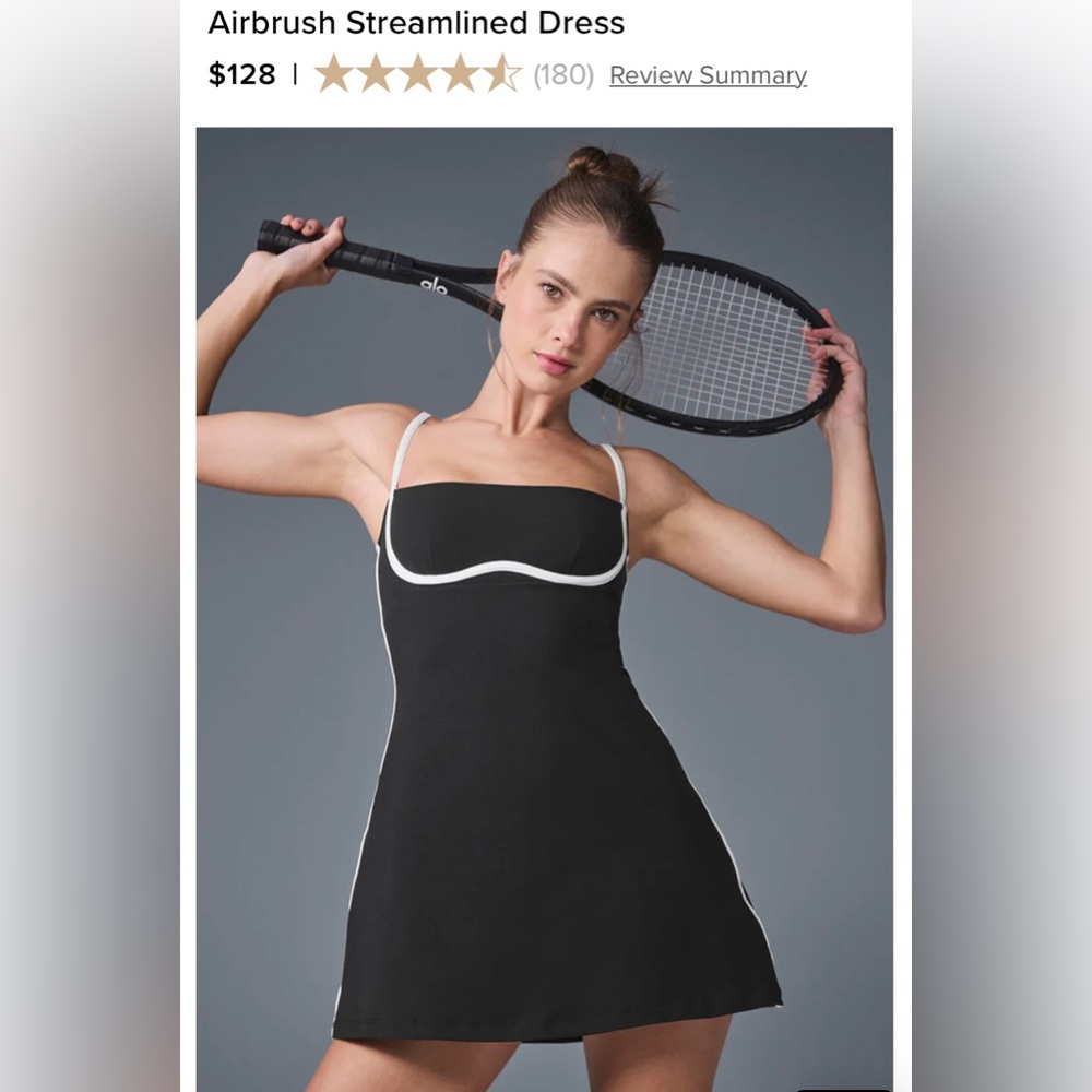 ALO Yoga Black and White Mini Dress